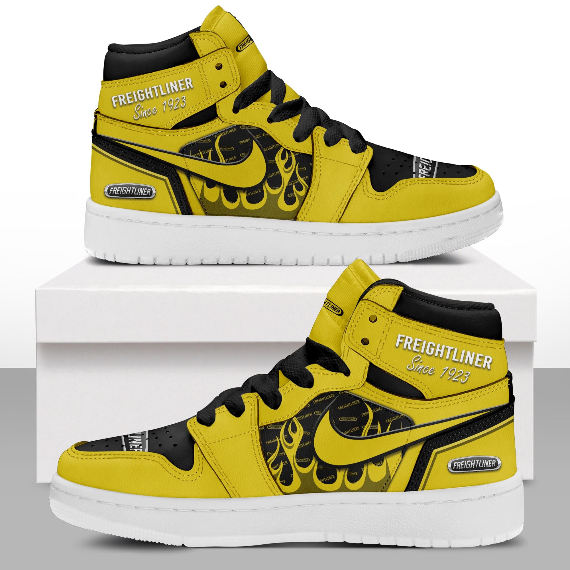 Ideafootwear Freightliner AJ1 High Sneakers Shoes For Men And Women