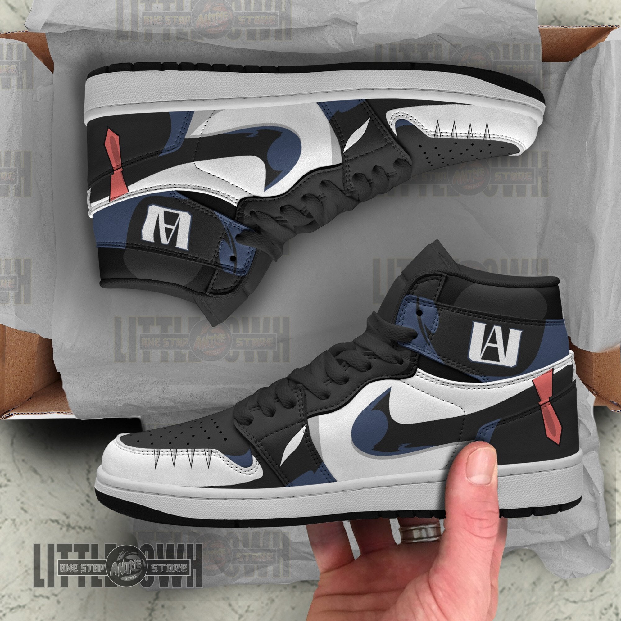 Ideafootwear Gang Orca  AJ1 High Sneakers Shoes For Men And Women