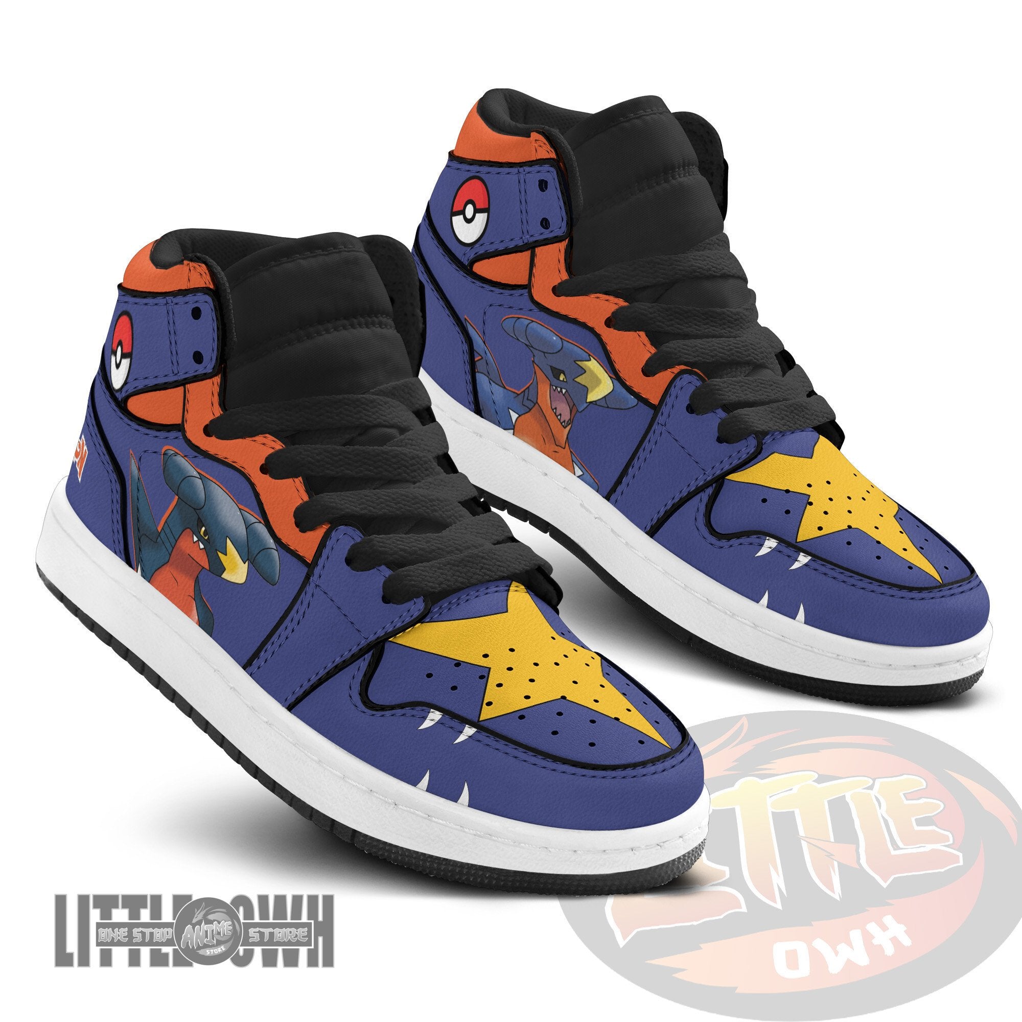 Ideafootwear Garchomp AJ1 High Sneakers Shoes For Men And Women