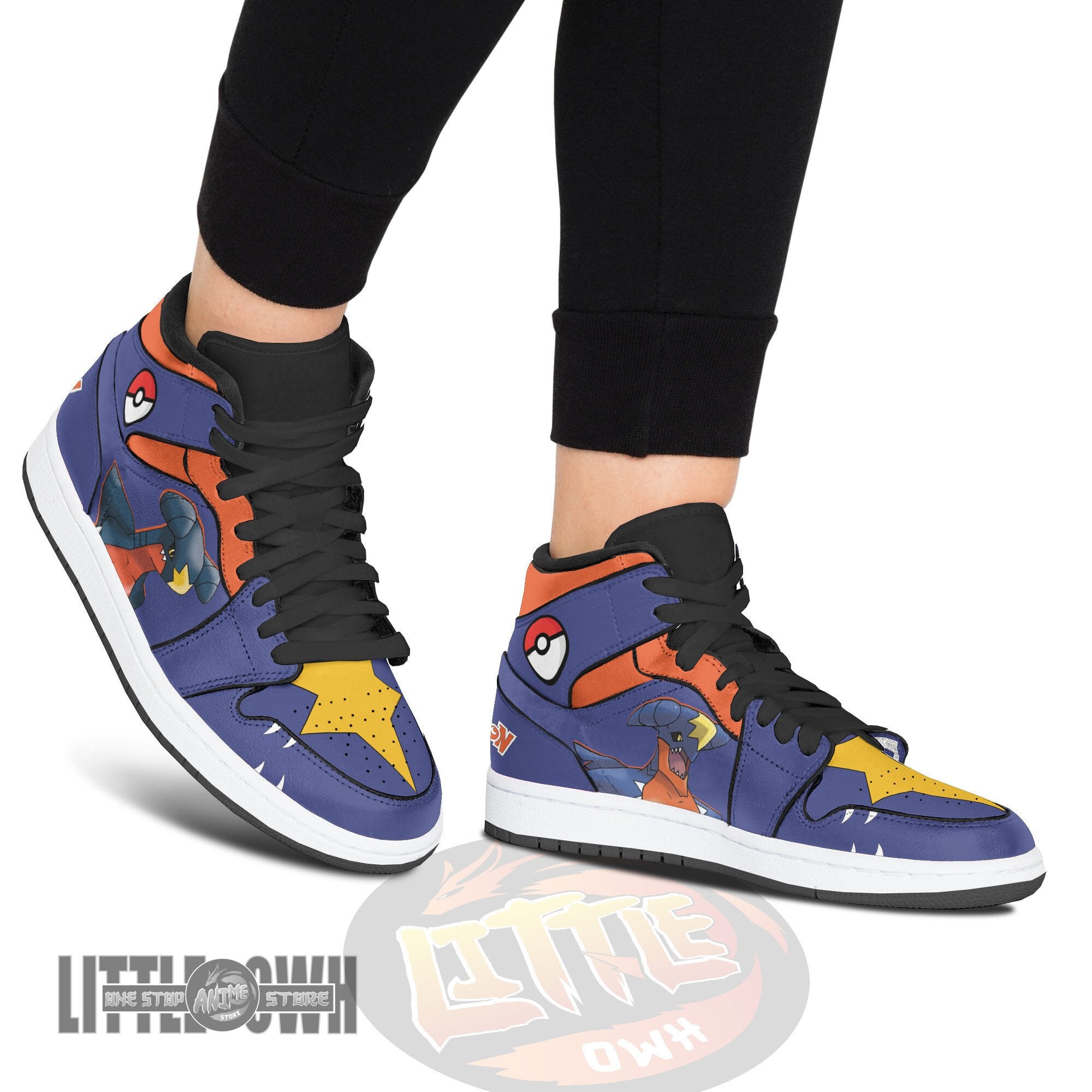 Ideafootwear Garchomp AJ1 High Sneakers Shoes For Men And Women
