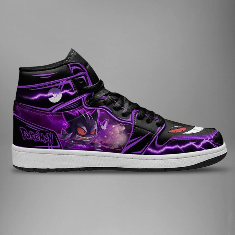 Ideafootwear Gengar AJ1 High Sneakers Shoes For Men And Women