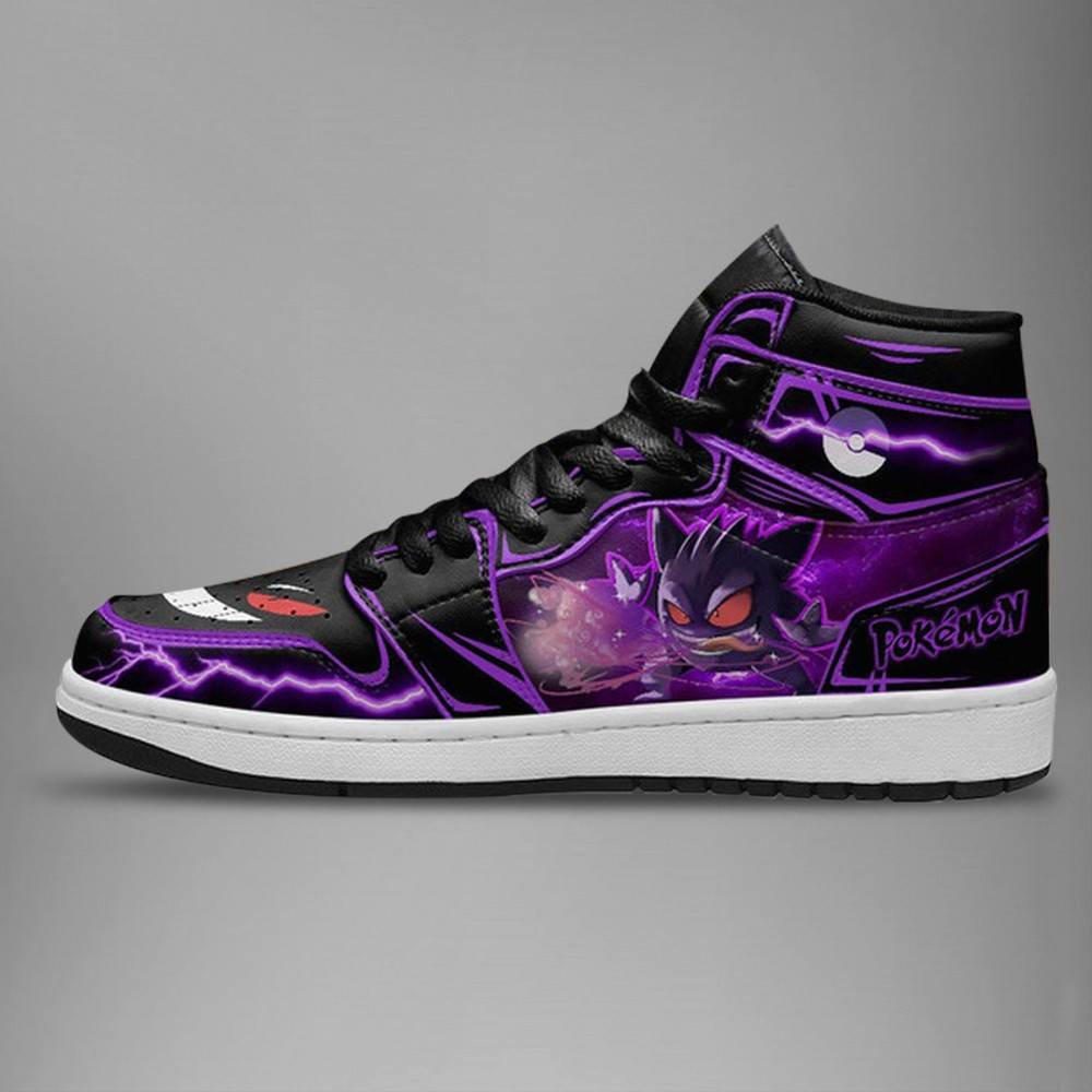 Ideafootwear Gengar AJ1 High Sneakers Shoes For Men And Women