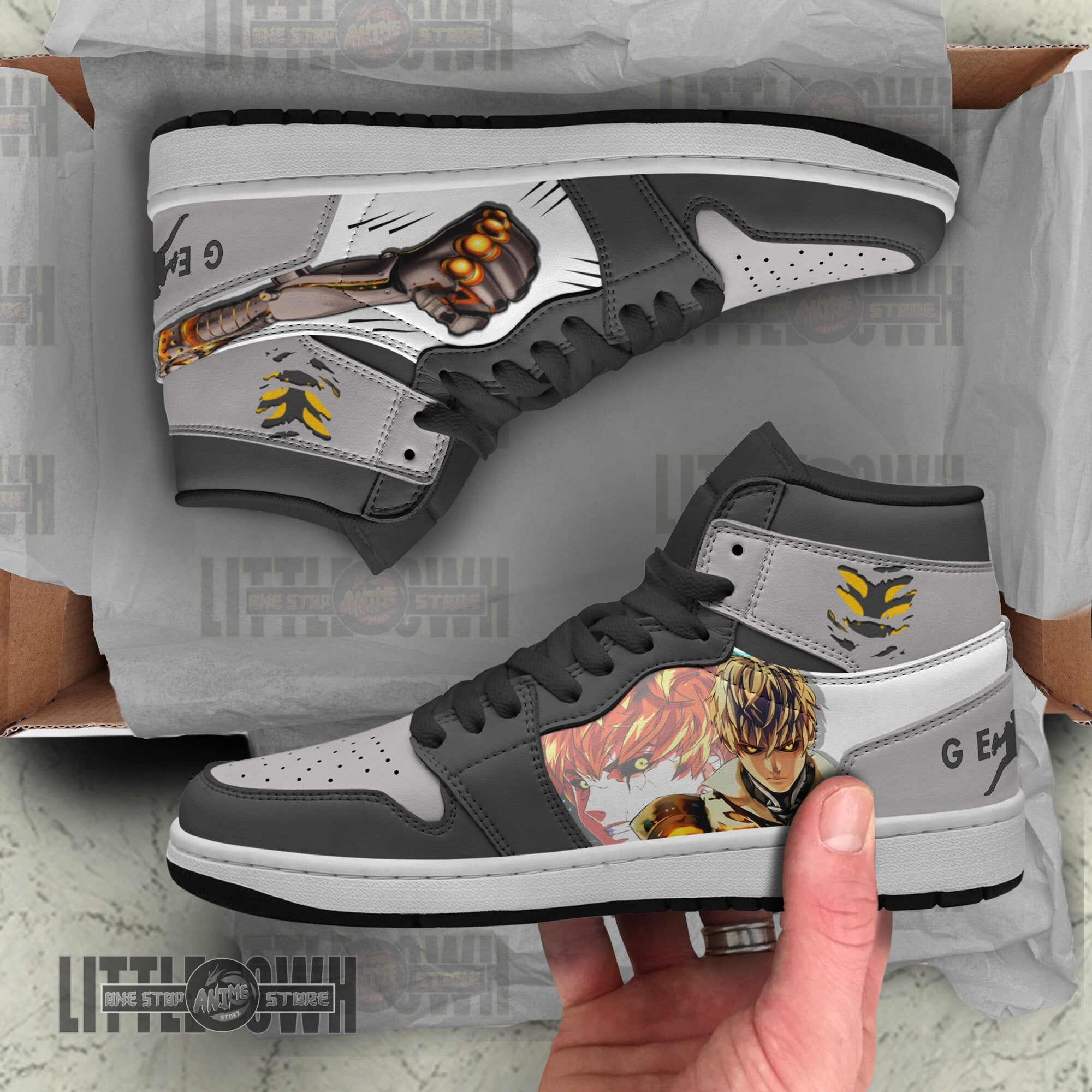 Ideafootwear Genos AJ1 High Sneakers Shoes For Men And Women
