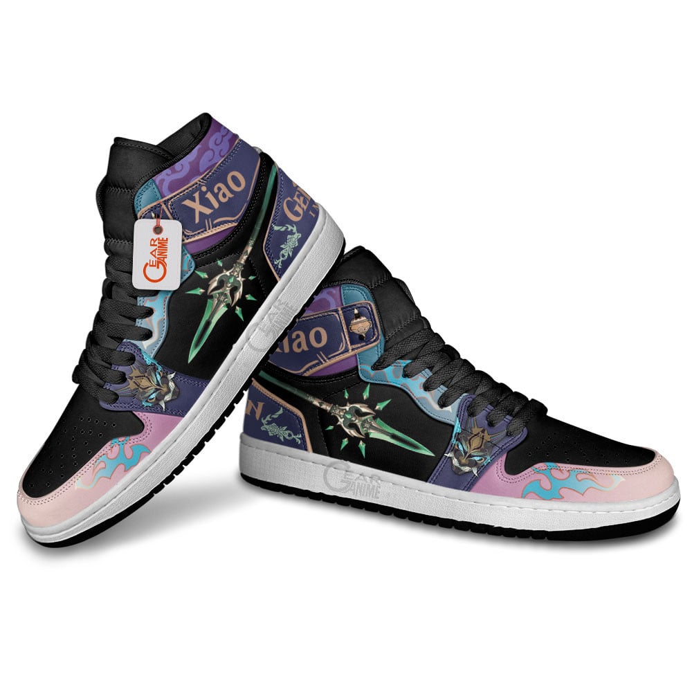 Ideafootwear Genshin Impact AJ1 High Sneakers Shoes For Men And Women
