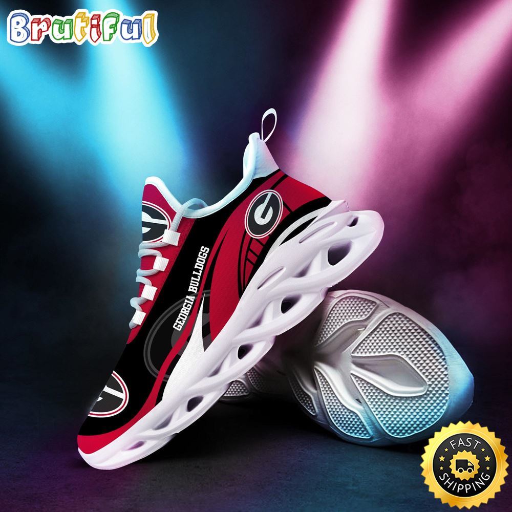 Ideafootwear Georgia Bulldogs Max Soul Shoes Sneakers For Men And Women