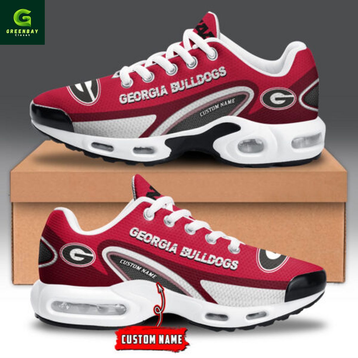Ideafootwear Georgia Bulldogs TN Shoes Sneakers For Men And Women