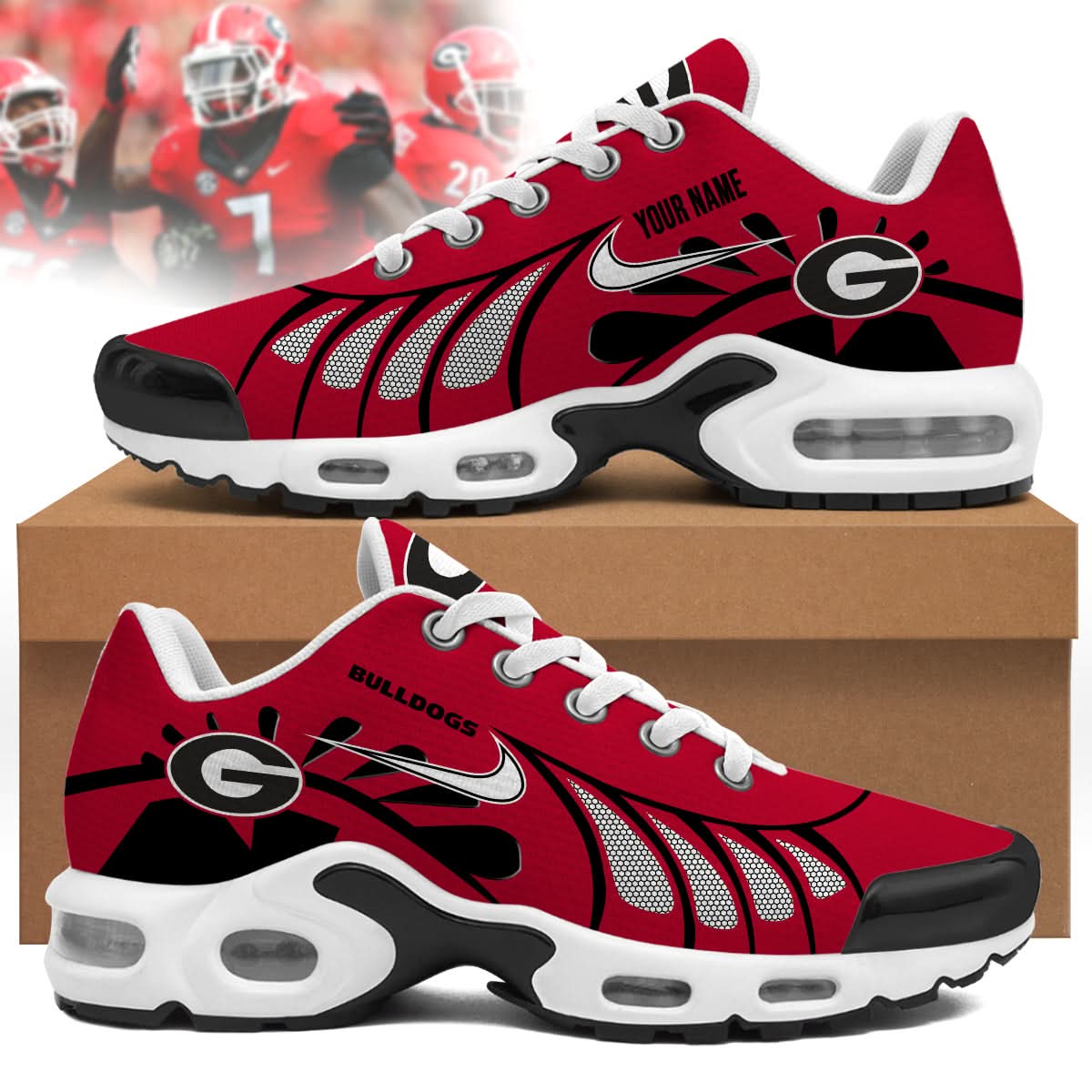 Ideafootwear Georgia Bulldogs TN Shoes Sneakers For Men And Women