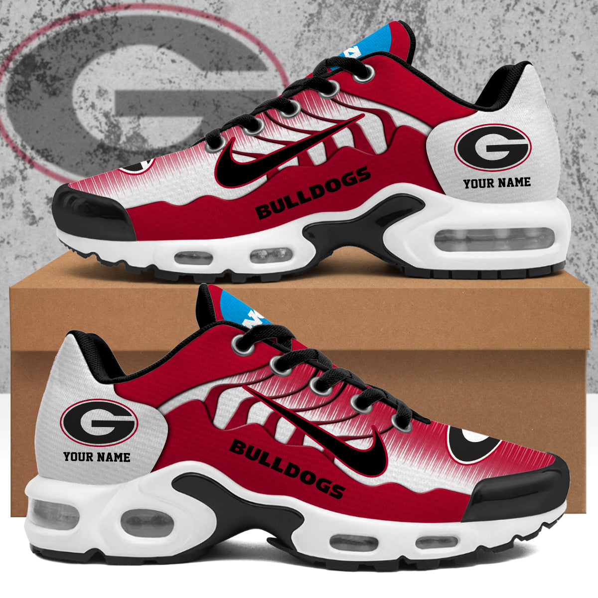 Ideafootwear Georgia Bulldogs TN Shoes Sneakers For Men And Women