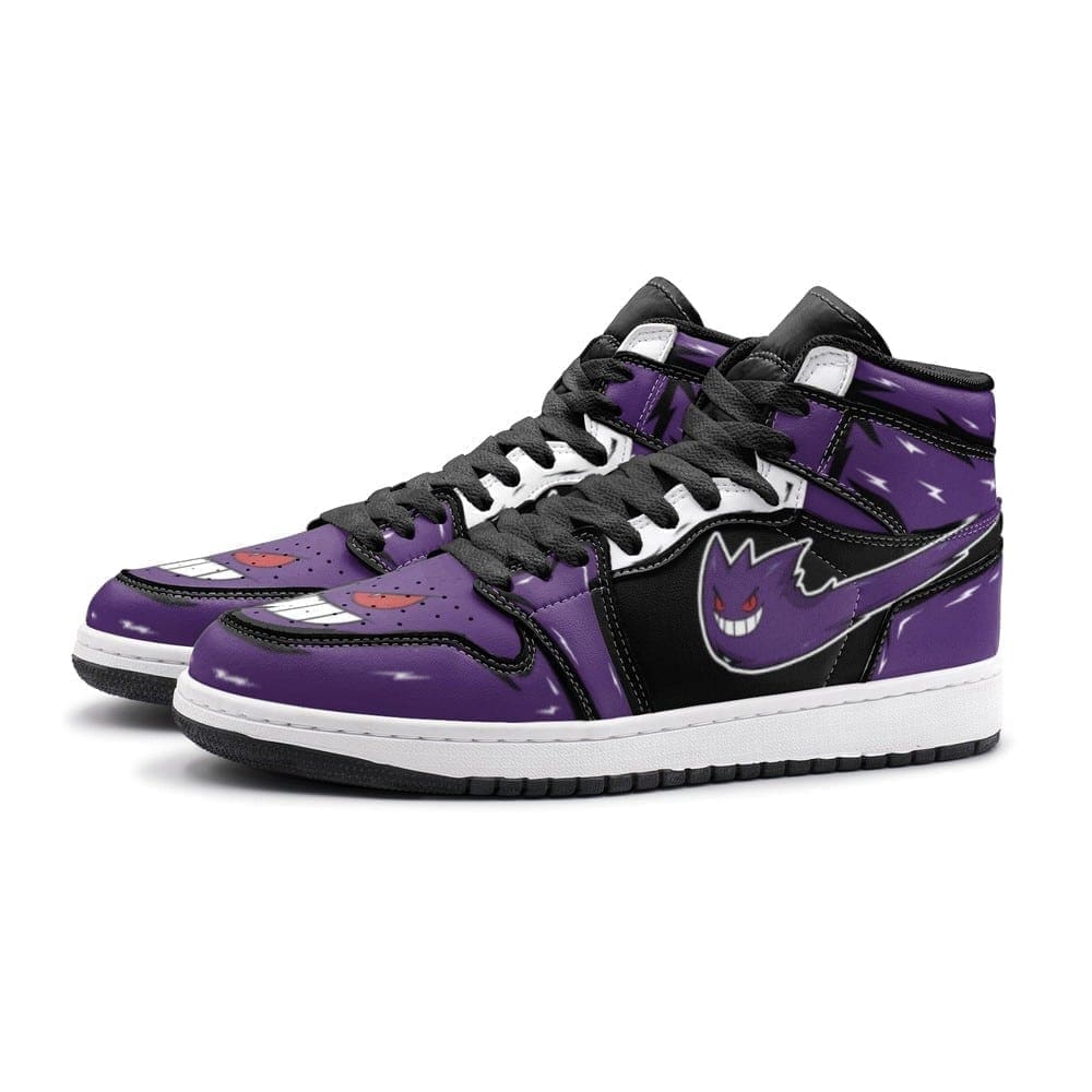 Ideafootwear Ghost Gengar AJ1 High Sneakers Shoes For Men And Women