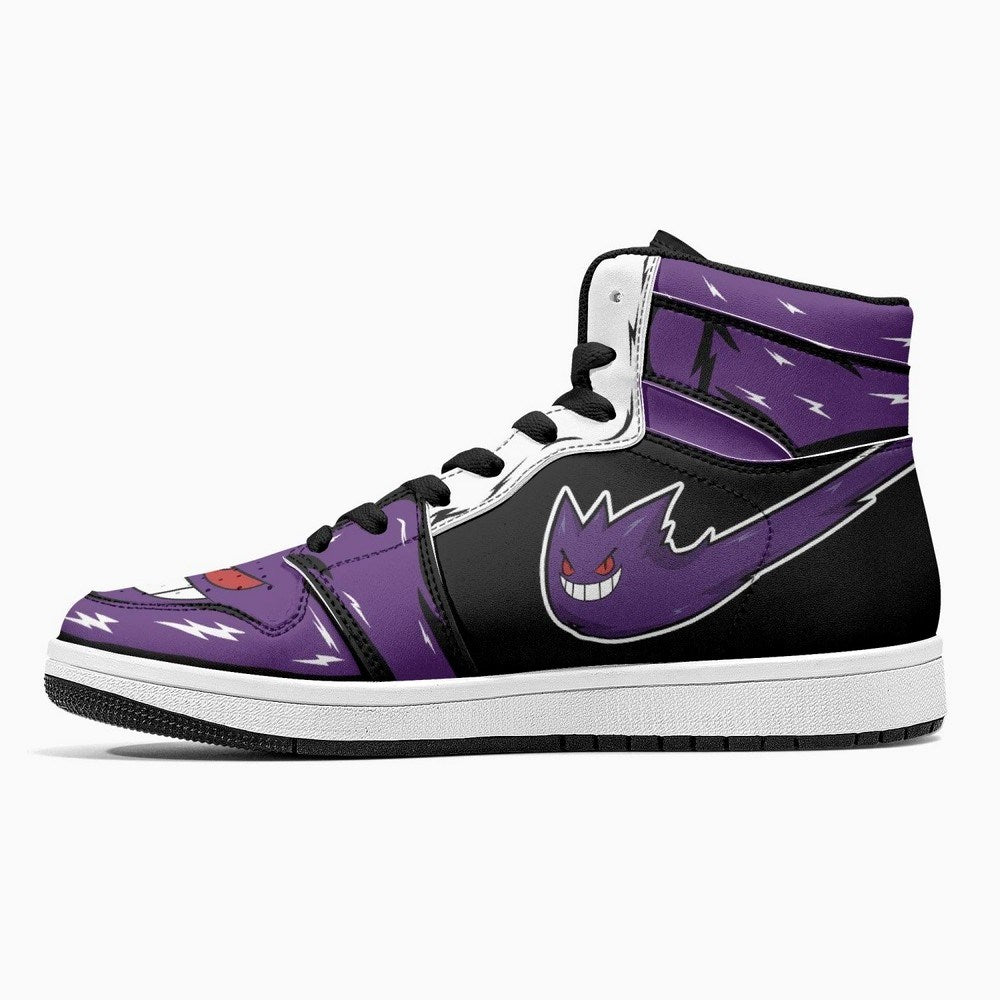 Ideafootwear Ghost Gengar AJ1 High Sneakers Shoes For Men And Women