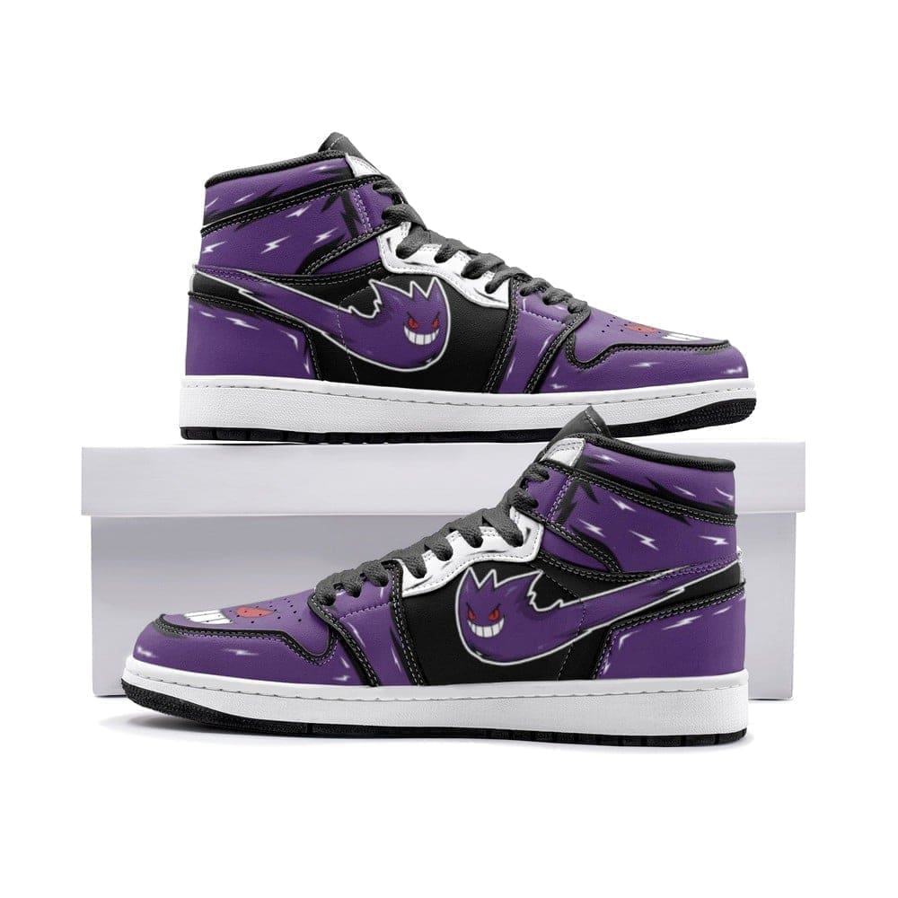 Ideafootwear Ghost Gengar AJ1 High Sneakers Shoes For Men And Women