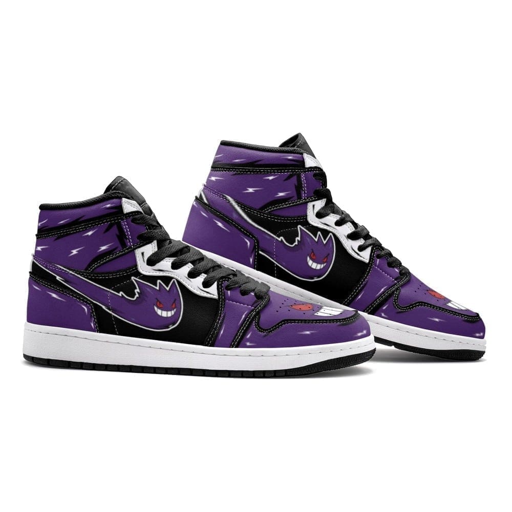 Ideafootwear Ghost Gengar AJ1 High Sneakers Shoes For Men And Women