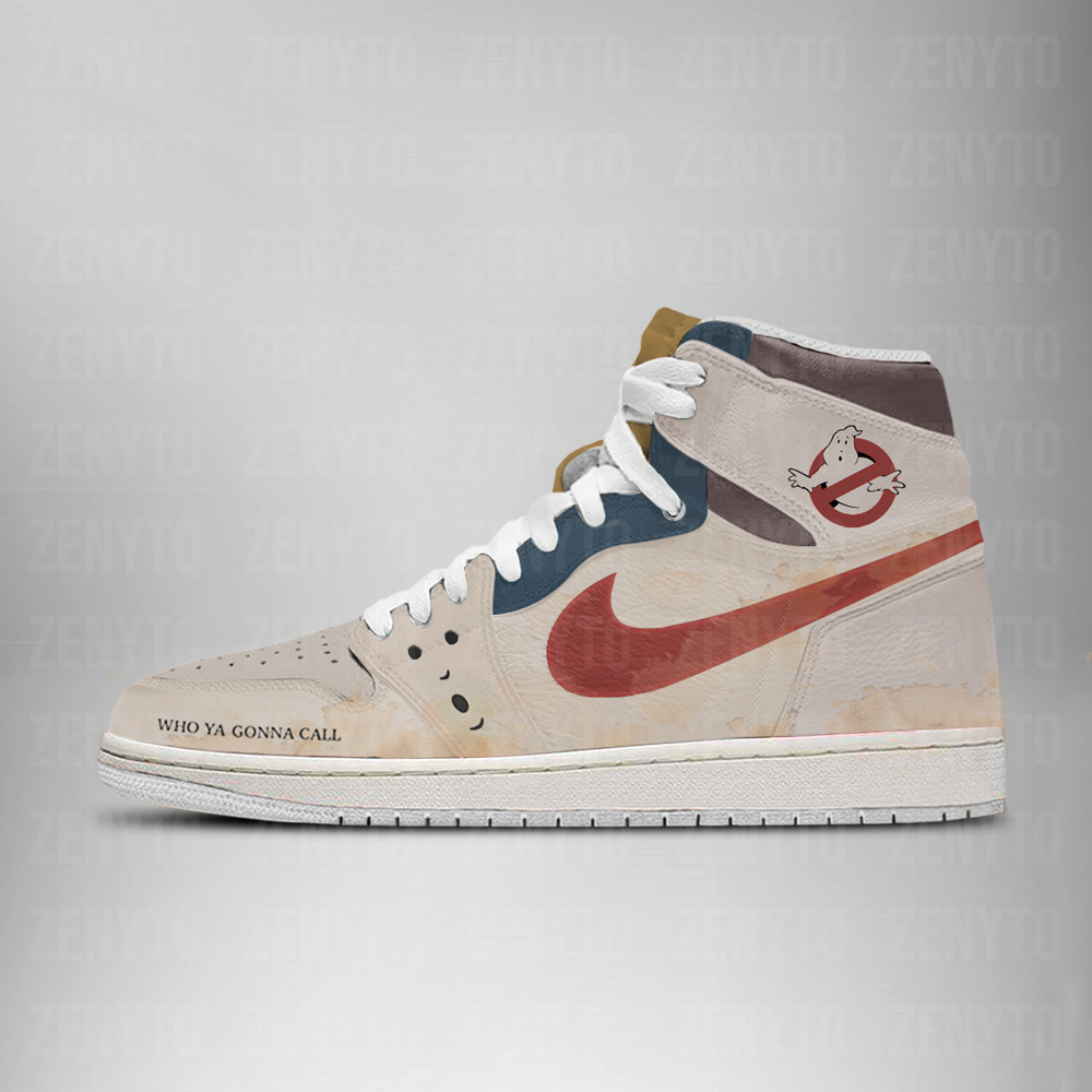Ideafootwear Ghostbusters AJ1 High Sneakers Shoes For Men And Women