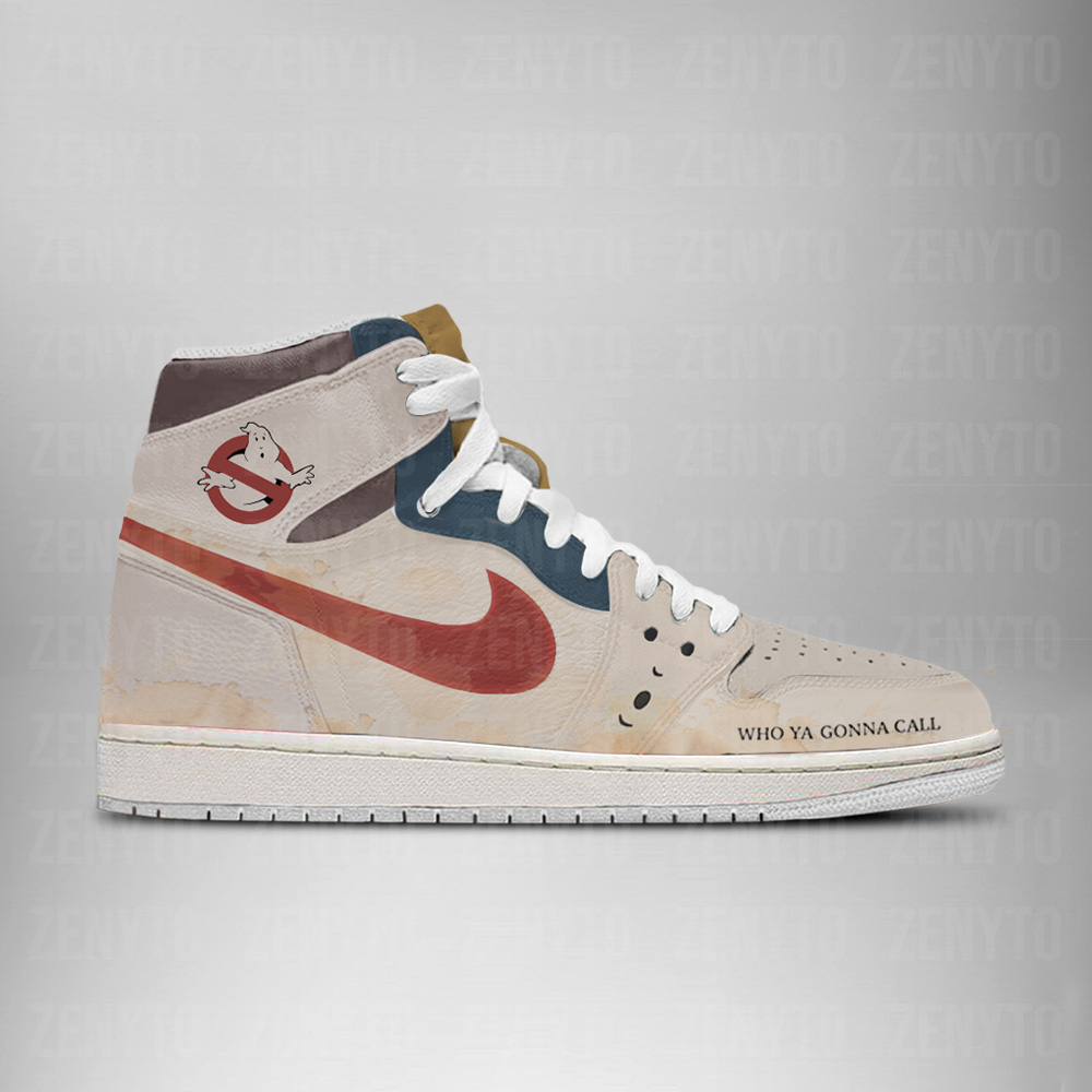 Ideafootwear Ghostbusters AJ1 High Sneakers Shoes For Men And Women