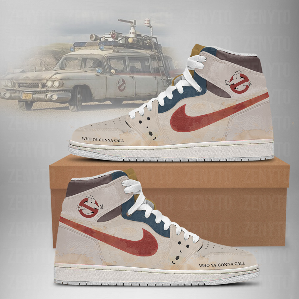 Ideafootwear Ghostbusters AJ1 High Sneakers Shoes For Men And Women