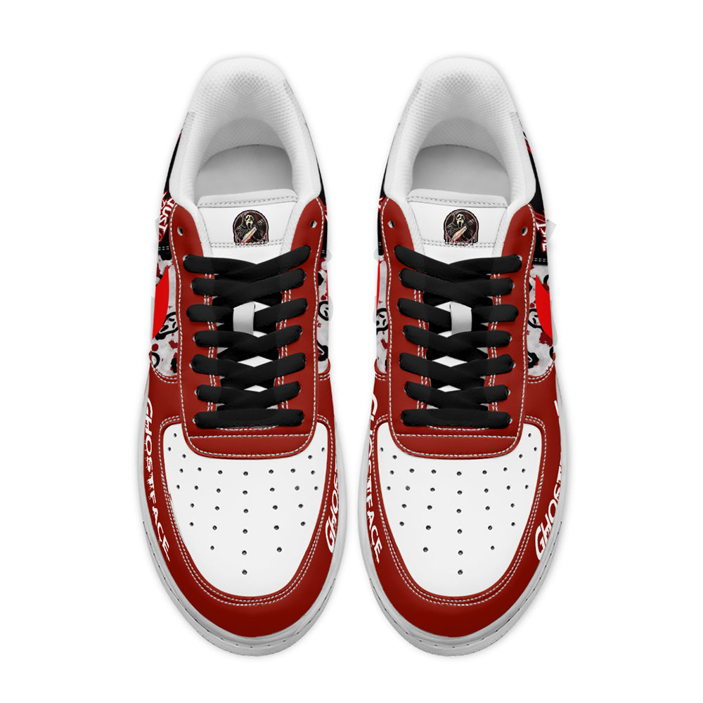 Ideafootwear Ghostface x Halloween Air Low-Top Sneakers Shoes For Men And Women 2
