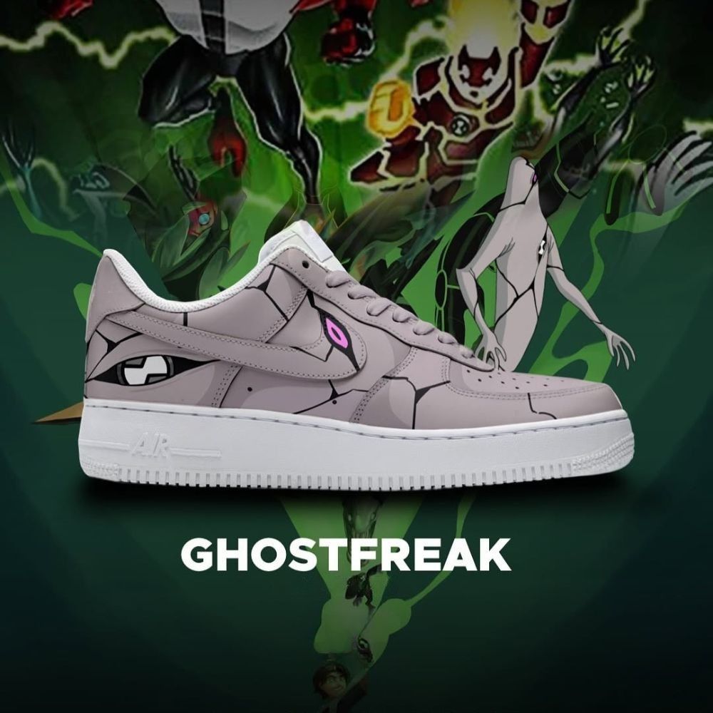 Ideafootwear Ghostfreak Ben 10 Air Low-Top Sneakers Shoes For Men And Women 1