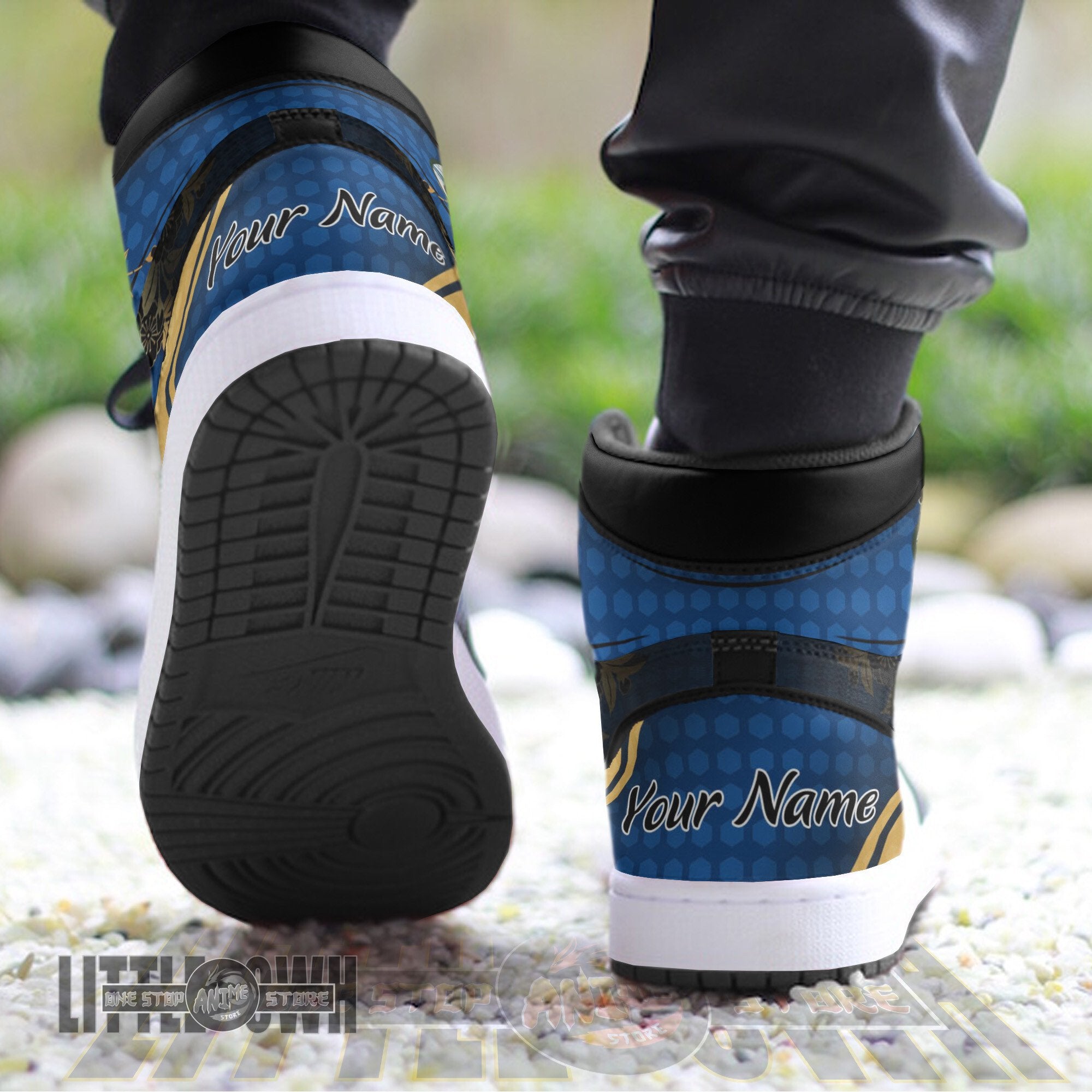 Ideafootwear Giyuu Tomioka AJ1 High Sneakers Shoes For Men And Women