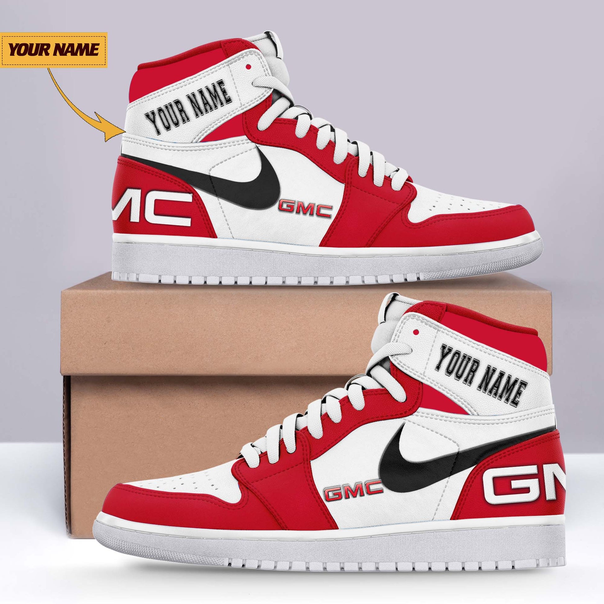 Ideafootwear GMC AJ1 High Sneakers Shoes For Men And Women
