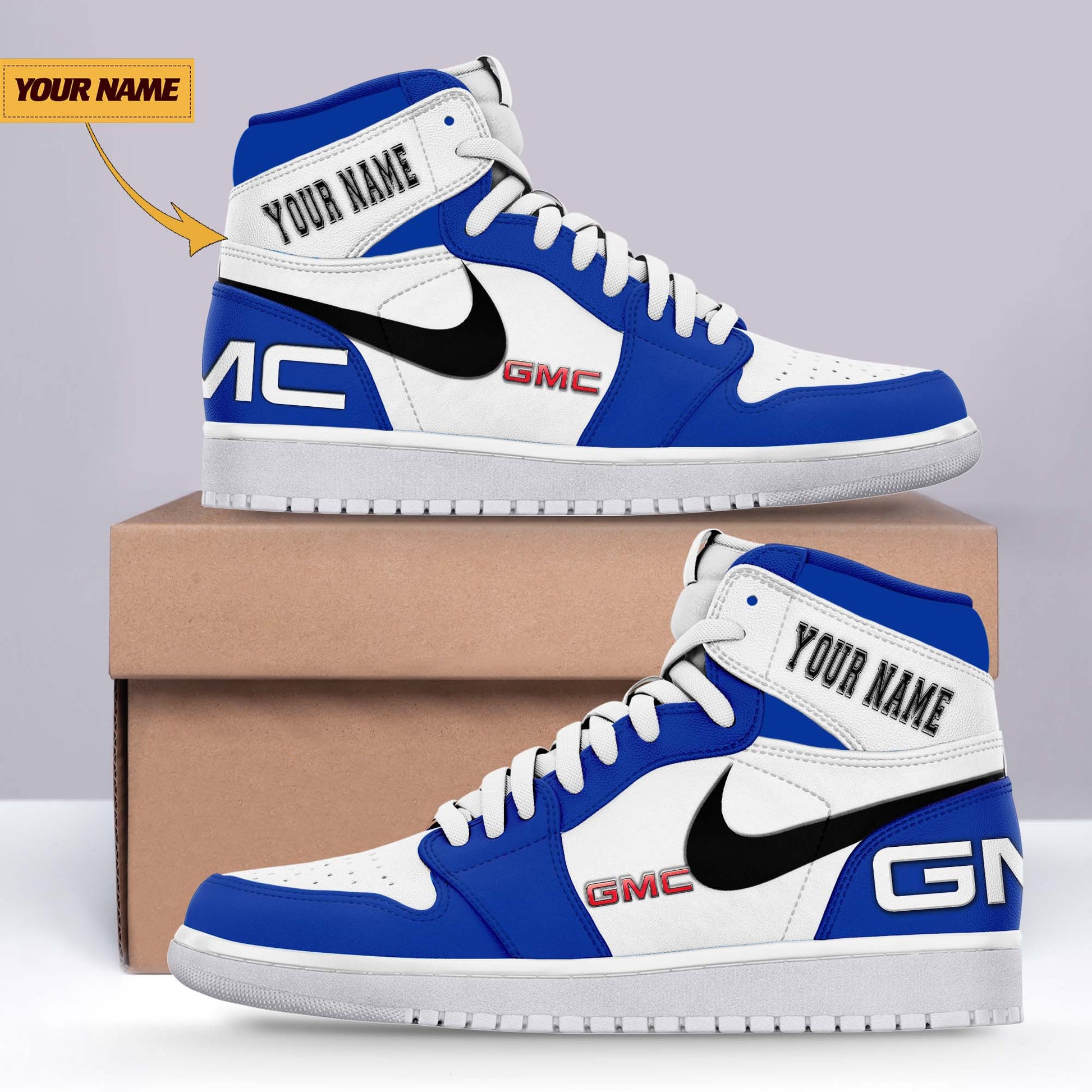 Ideafootwear GMC AJ1 High Sneakers Shoes For Men And Women