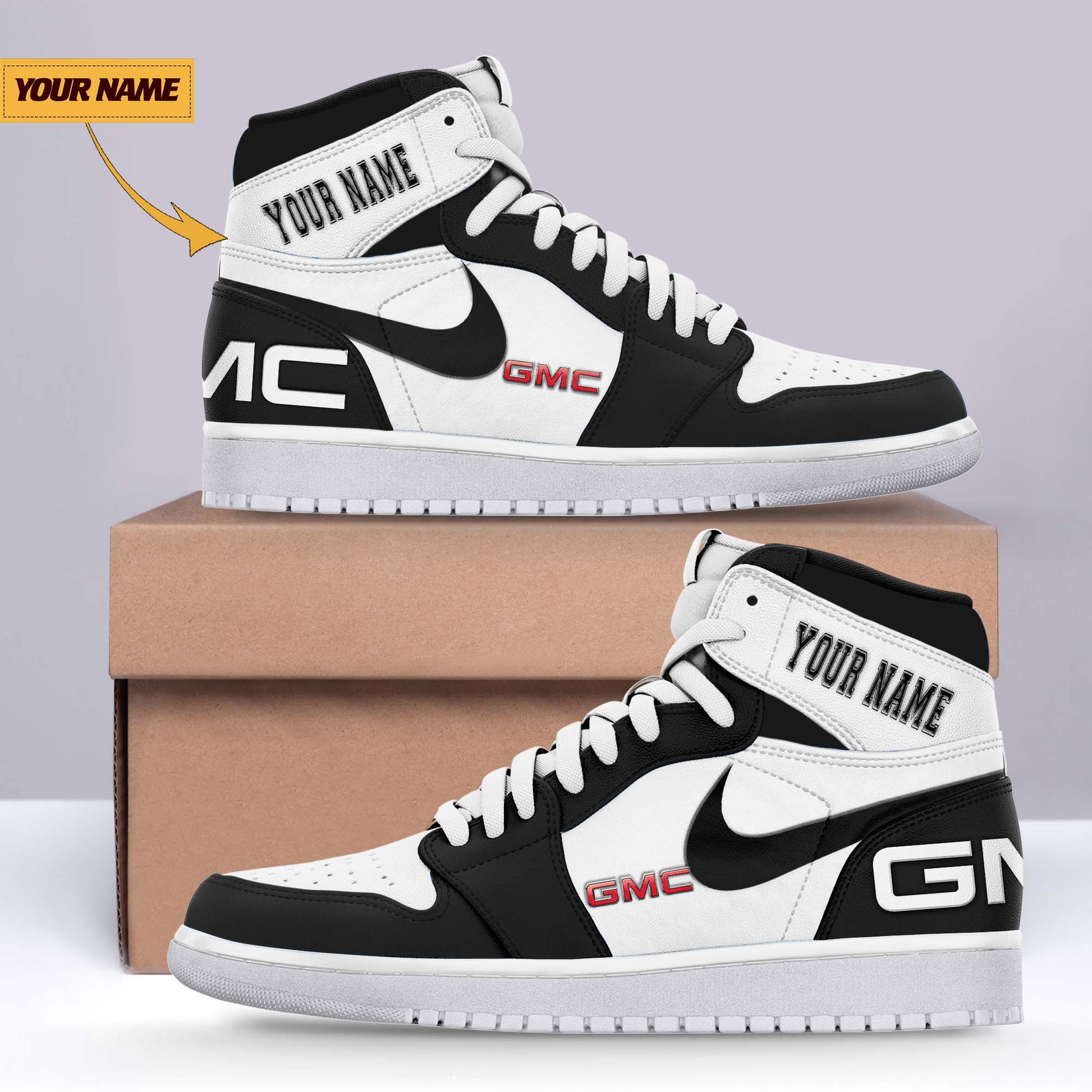 Ideafootwear GMC AJ1 High Sneakers Shoes For Men And Women