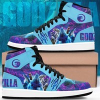 Ideafootwear Godzilla AJ1 High Sneakers Shoes For Men And Women