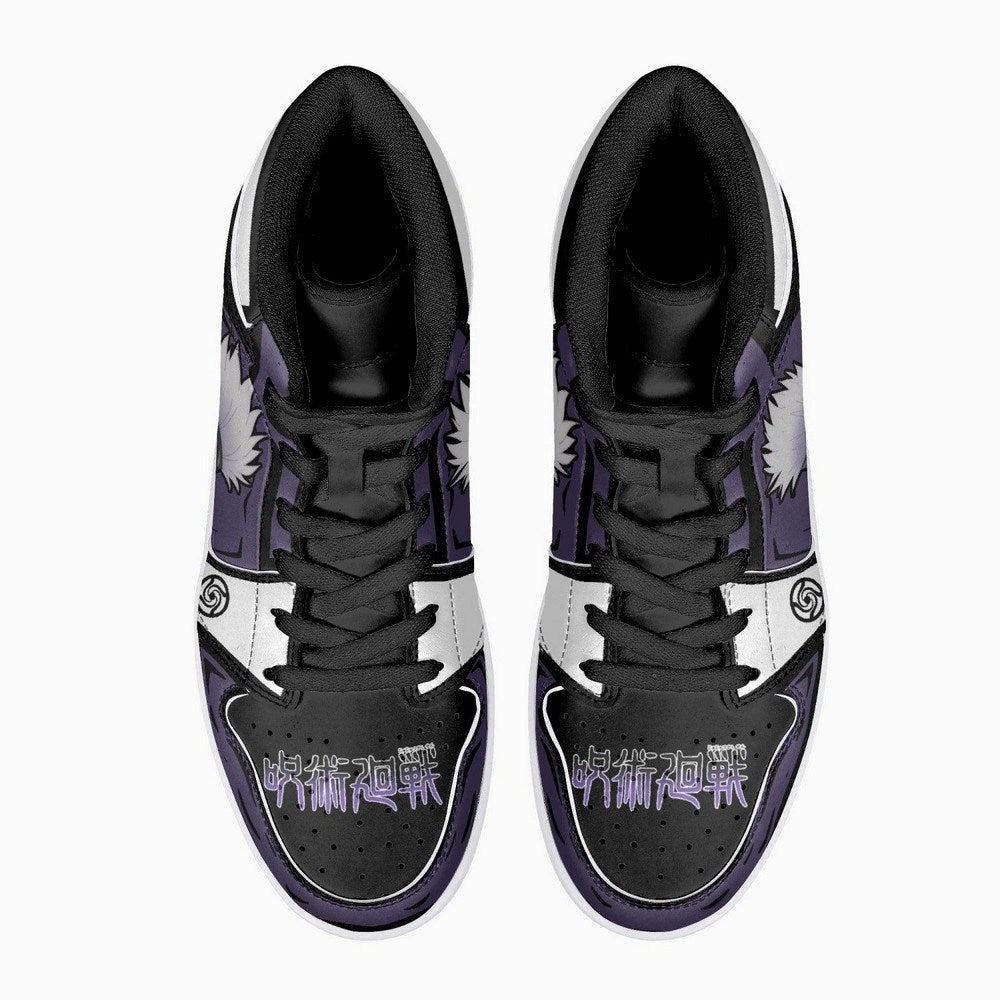 Ideafootwear Gojo Satoru Sorcery Fight AJ1 High Sneakers Shoes For Men And Women
