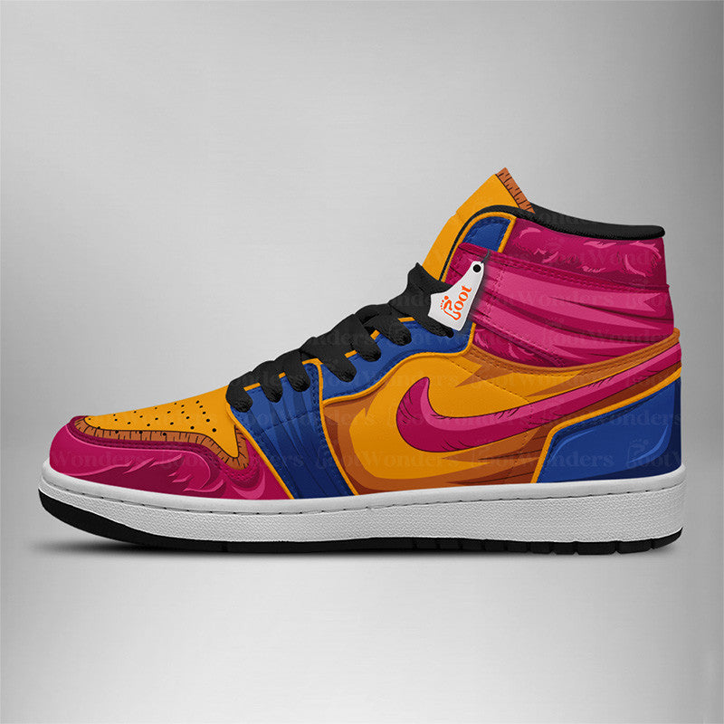 Ideafootwear Goku AJ1 High Sneakers Shoes For Men And Women