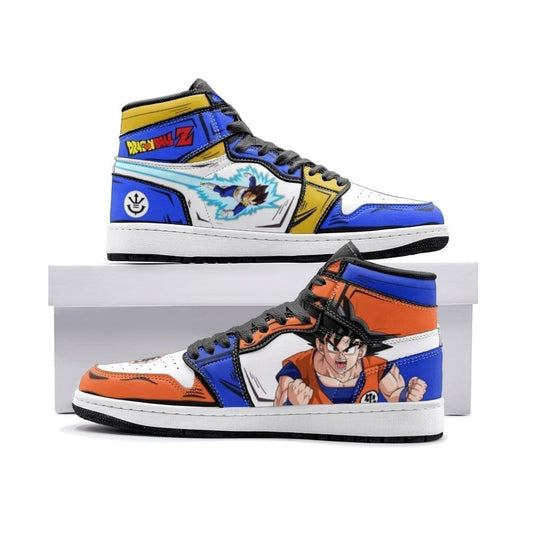 Ideafootwear Goku And Vegeta Dragon Ball Z AJ1 High Sneakers Shoes For Men And Women