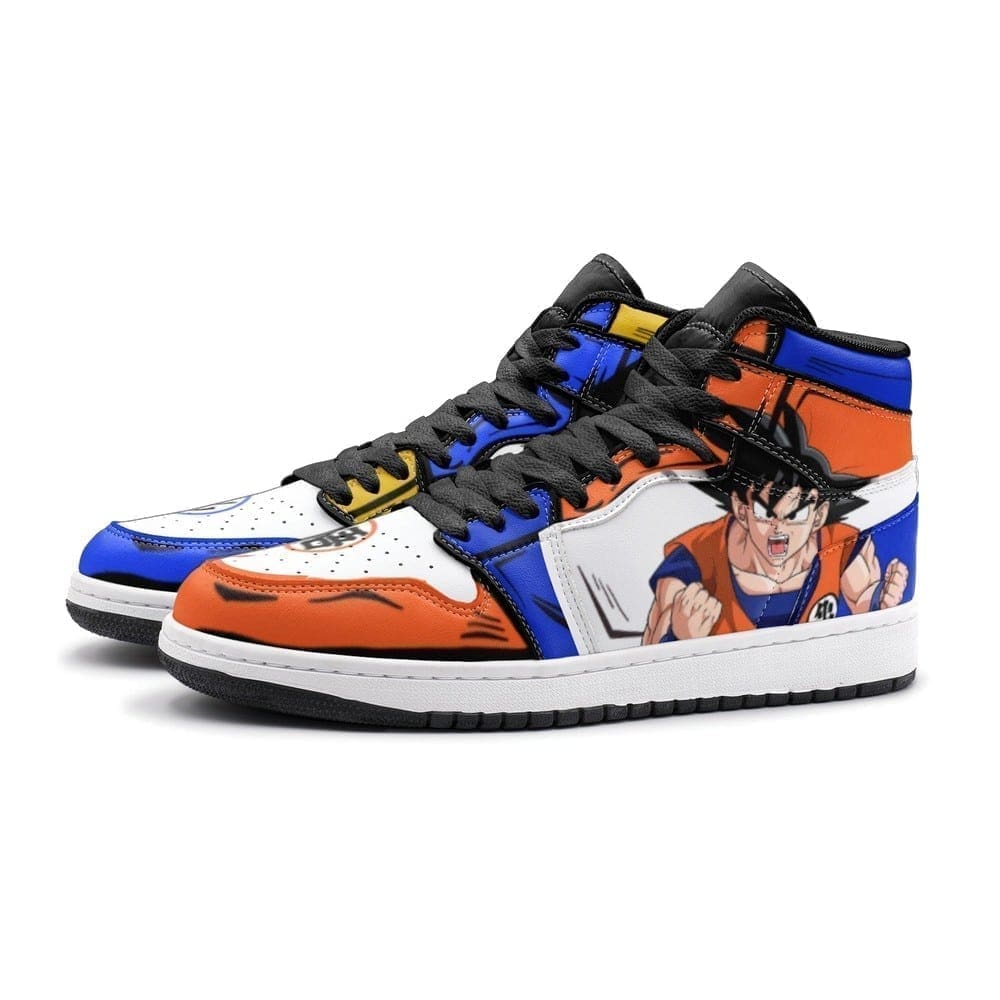 Ideafootwear Goku And Vegeta Dragon Ball Z AJ1 High Sneakers Shoes For Men And Women