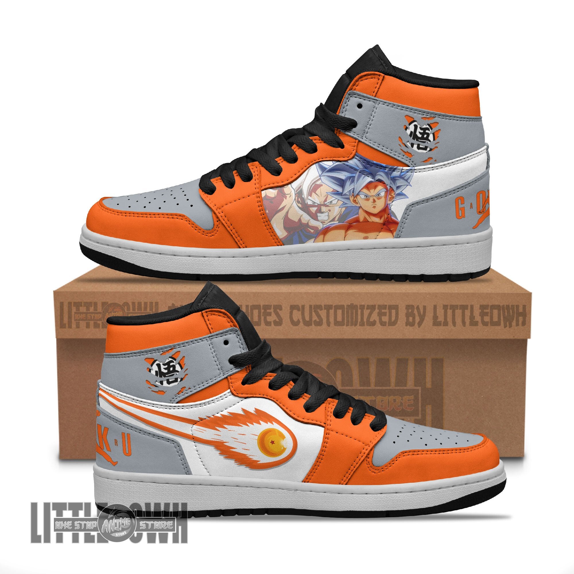 Ideafootwear Goku Ultra Instinct AJ1 High Sneakers Shoes For Men And Women