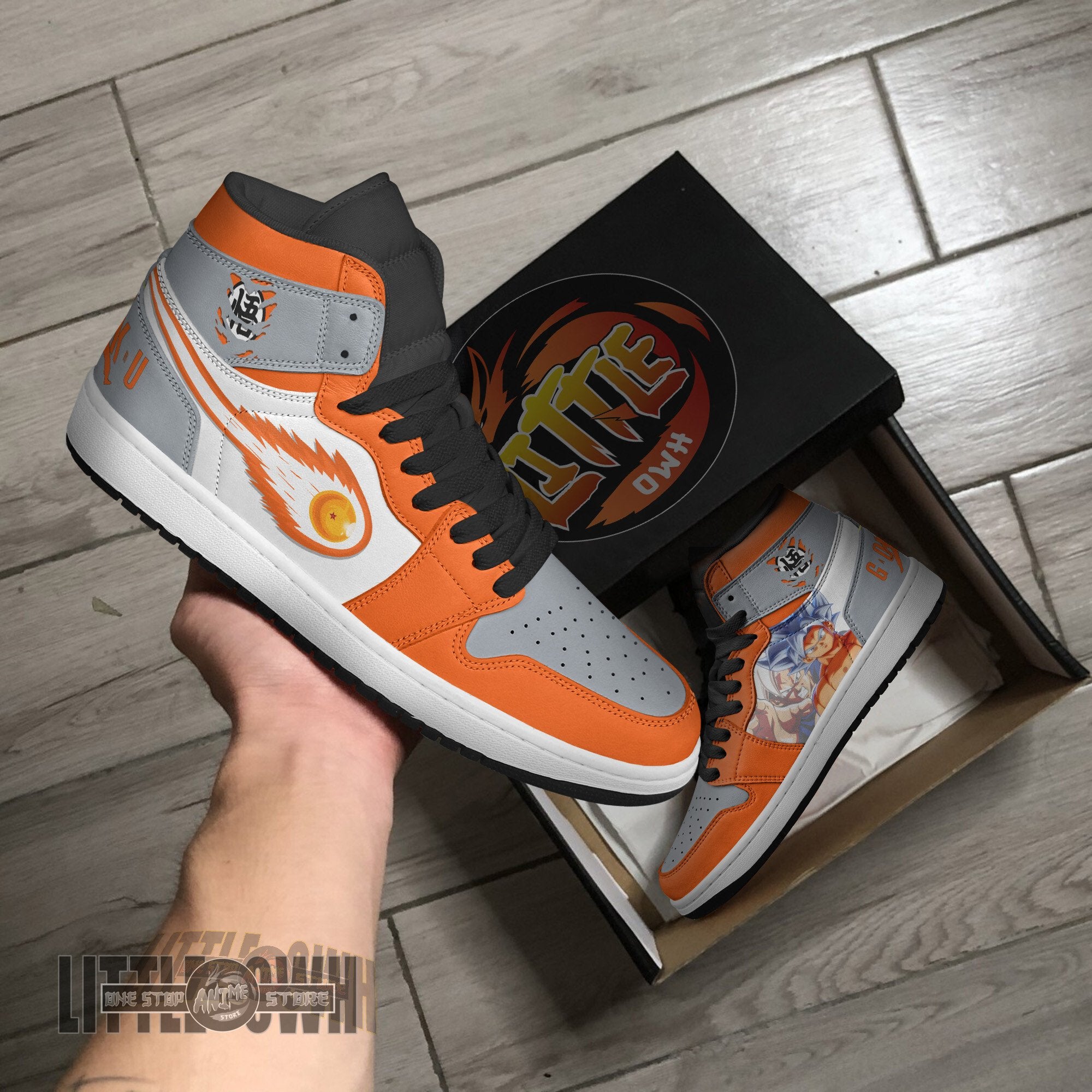 Ideafootwear Goku Ultra Instinct AJ1 High Sneakers Shoes For Men And Women