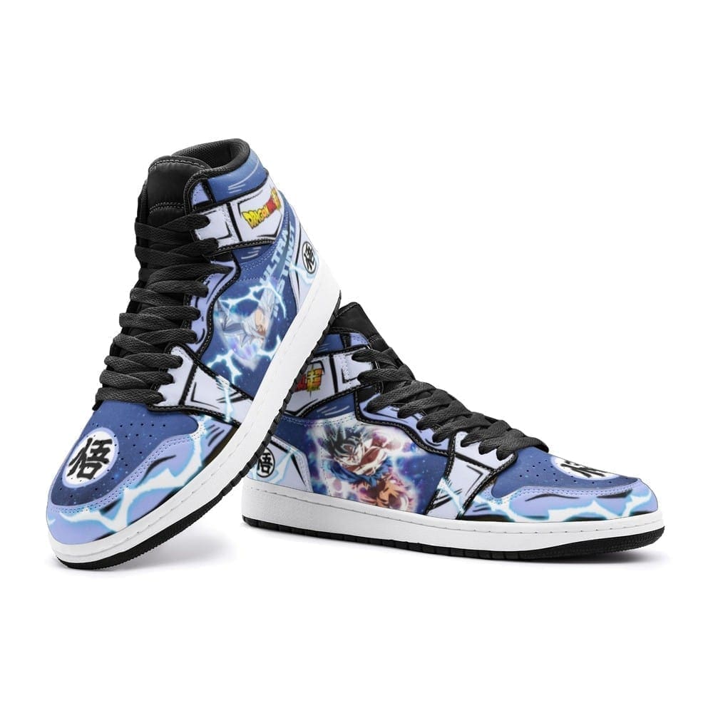 Ideafootwear Goku Ultra Instinct Dragon Ball Super AJ1 High Sneakers Shoes For Men And Women