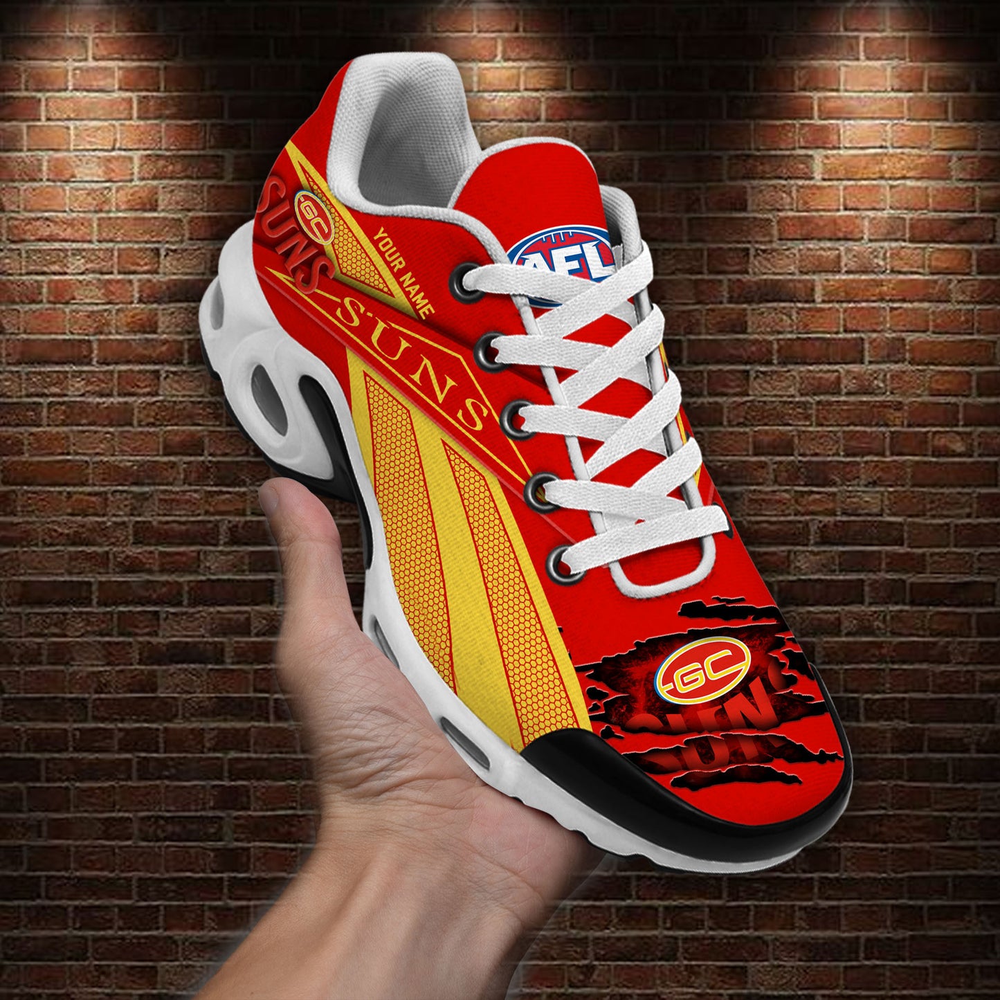 Ideafootwear Gold Coast Suns TN Shoes Sneakers For Men And Women