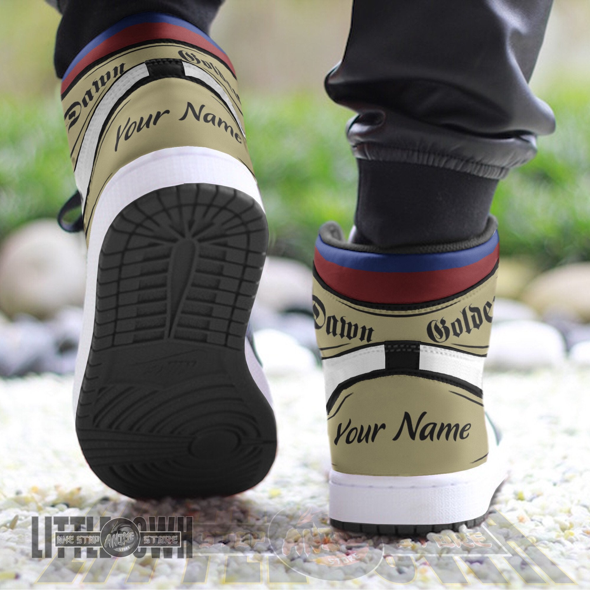 Ideafootwear Golden Dawn AJ1 High Sneakers Shoes For Men And Women