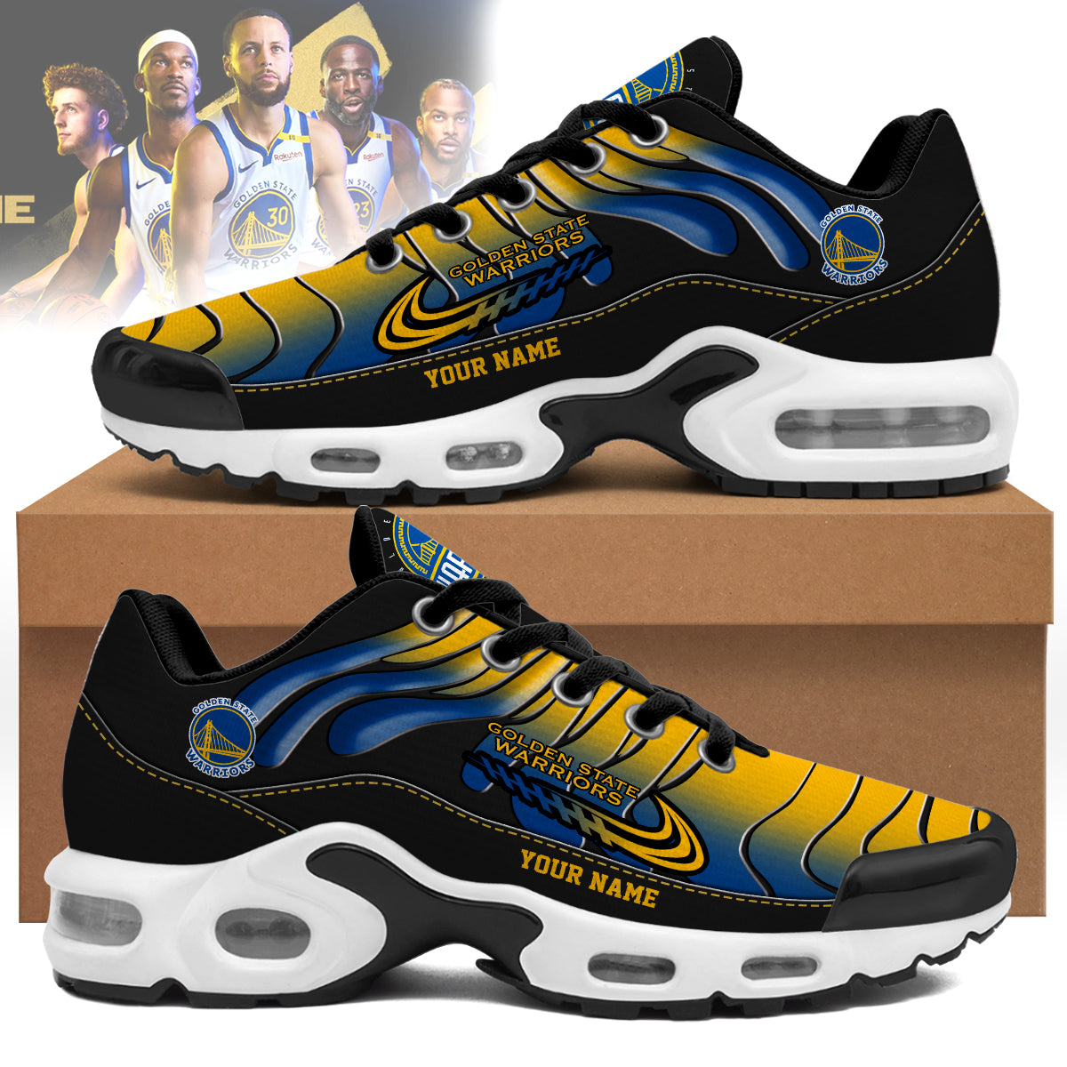 Ideafootwear Golden State Warriors TN Shoes Sneakers For Men And Women