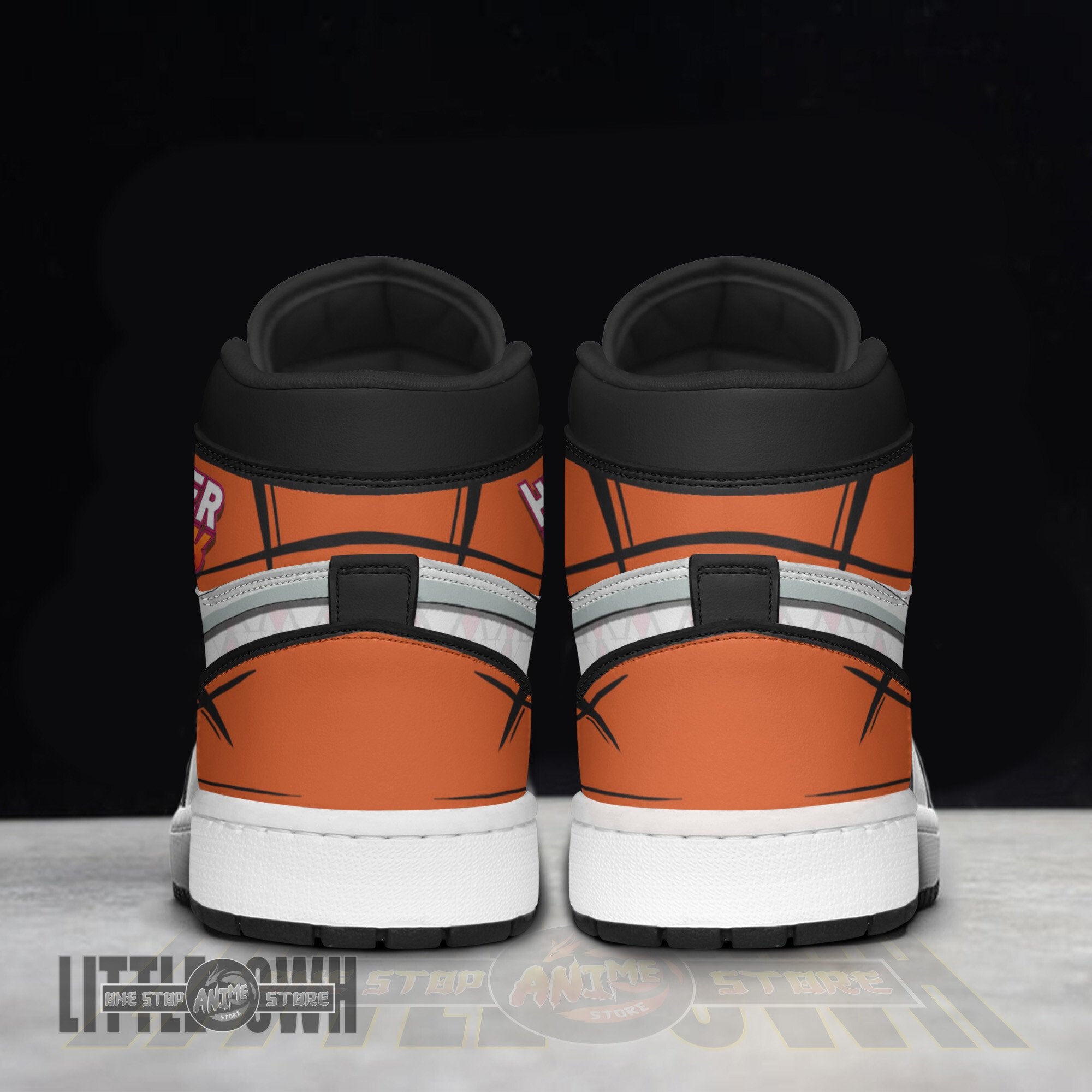 Ideafootwear Gon Freecss AJ1 High Sneakers Shoes For Men And Women
