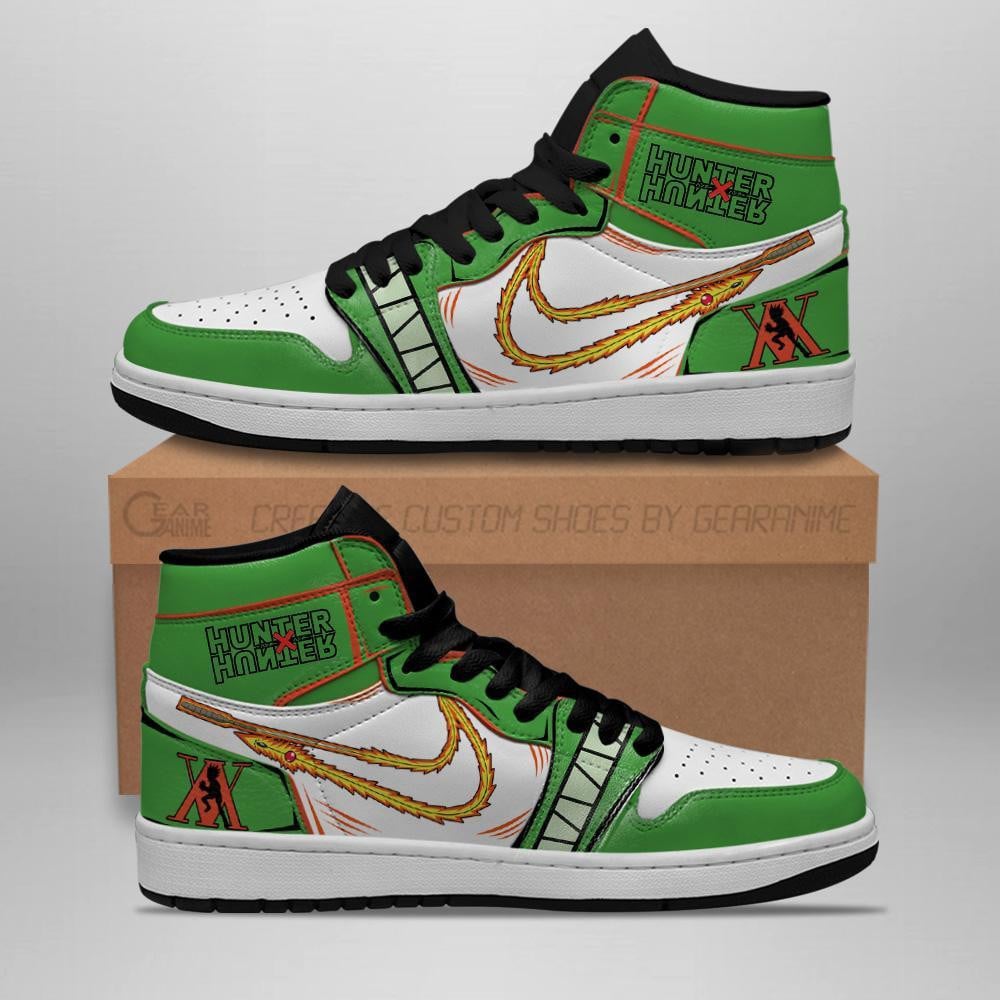 Ideafootwear Gon Freecss AJ1 High Sneakers Shoes For Men And Women