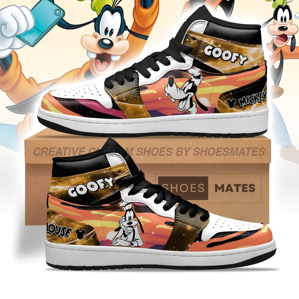 Ideafootwear Goofy AJ1 High Sneakers Shoes For Men And Women