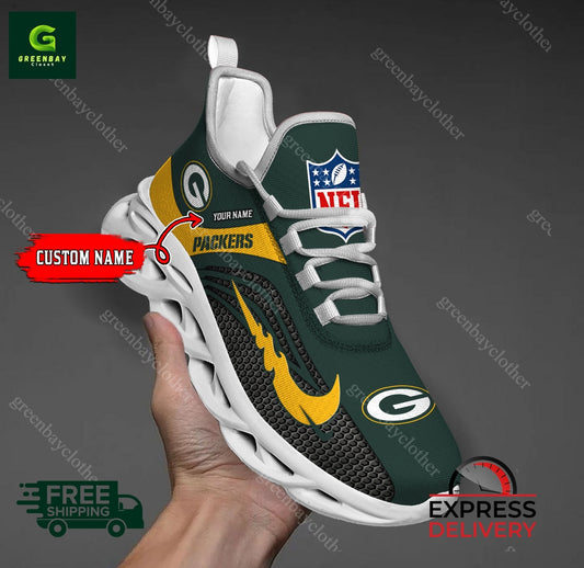 Ideafootwear Green Bay Packers Max Soul Shoes Sneakers For Men And Women