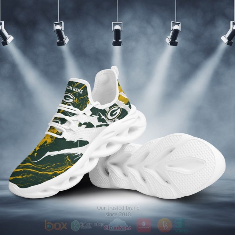 Ideafootwear Green Bay Packers Max Soul Shoes Sneakers For Men And Women