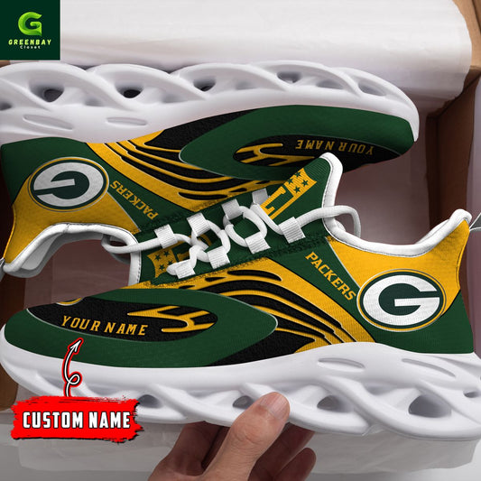 Ideafootwear Green Bay Packers Max Soul Shoes Sneakers For Men And Women