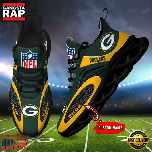 Ideafootwear Green Bay Packers Max Soul Shoes Sneakers For Men And Women