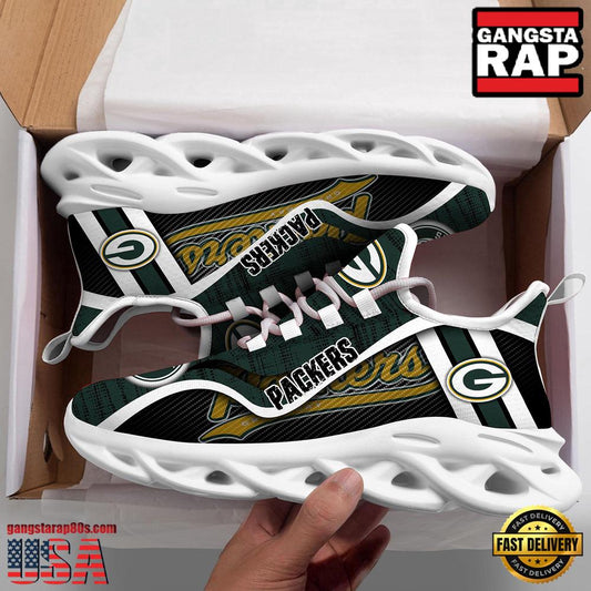 Ideafootwear Green Bay Packers Max Soul Shoes Sneakers For Men And Women