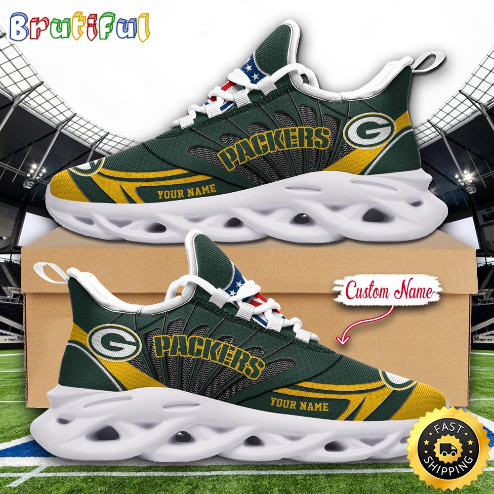 Ideafootwear Green Bay Packers Max Soul Shoes Sneakers For Men And Women