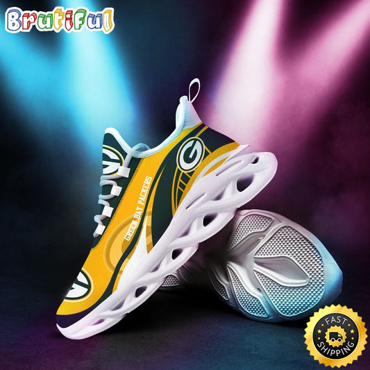 Ideafootwear Green Bay Packers Max Soul Shoes Sneakers For Men And Women