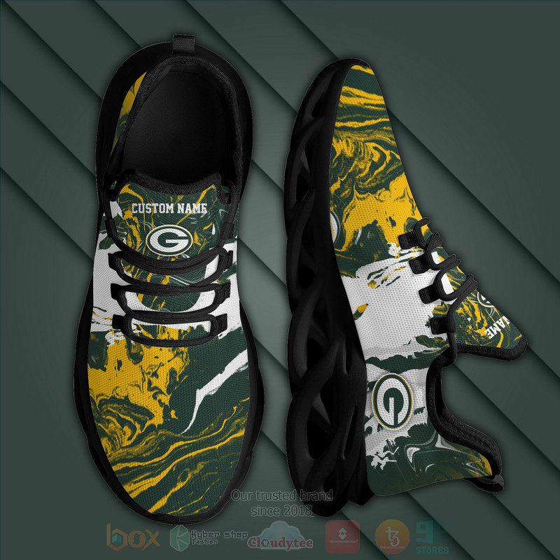 Ideafootwear Green Bay Packers Max Soul Shoes Sneakers For Men And Women
