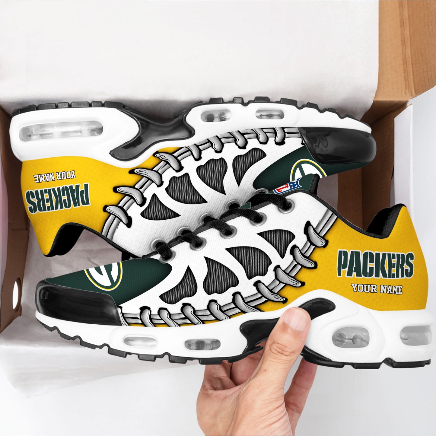 Ideafootwear Green Bay Packers TN Shoes Sneakers For Men And Women