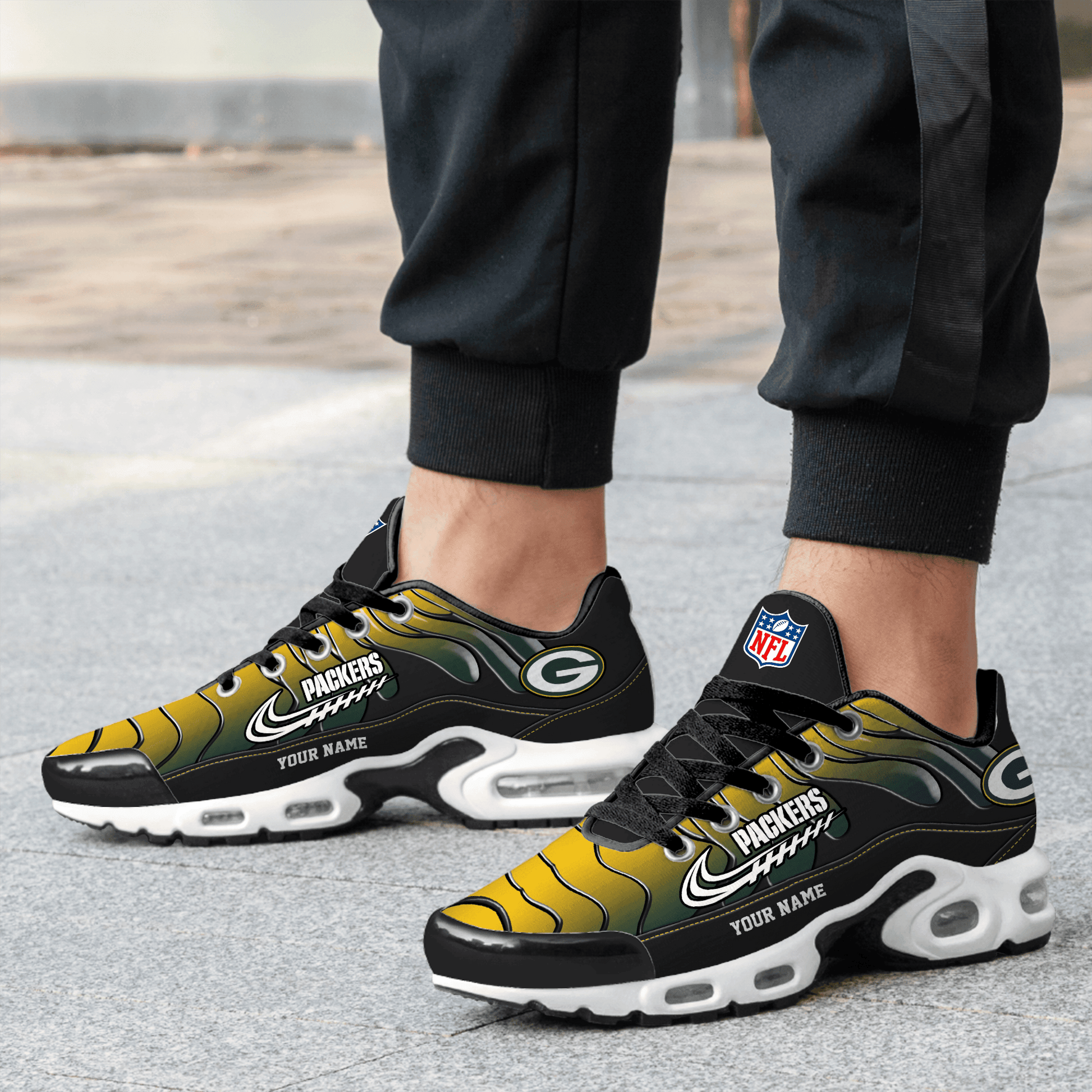 Ideafootwear Green Bay Packers TN Shoes Sneakers For Men And Women