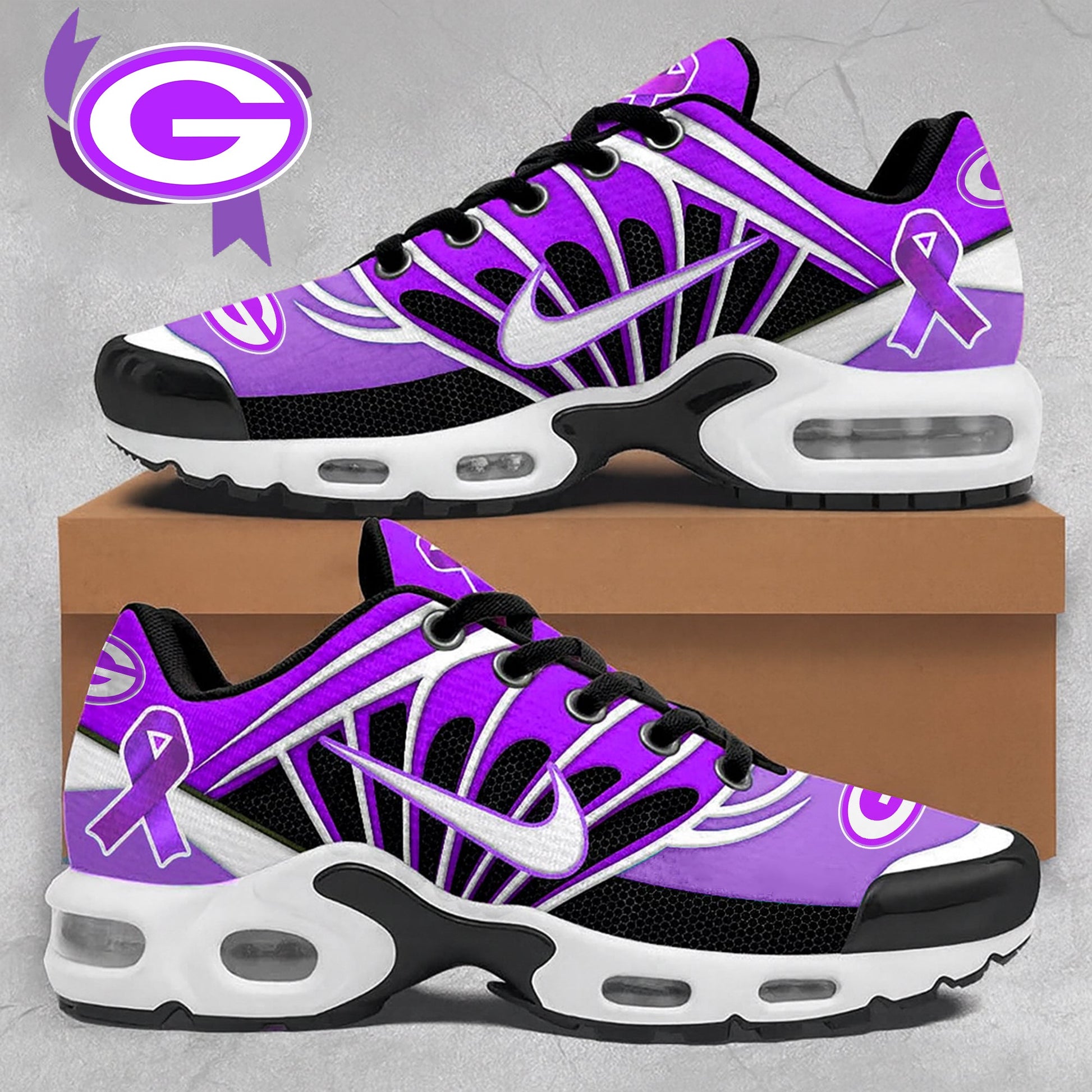 Ideafootwear Green Bay Packers TN Shoes Sneakers For Men And Women